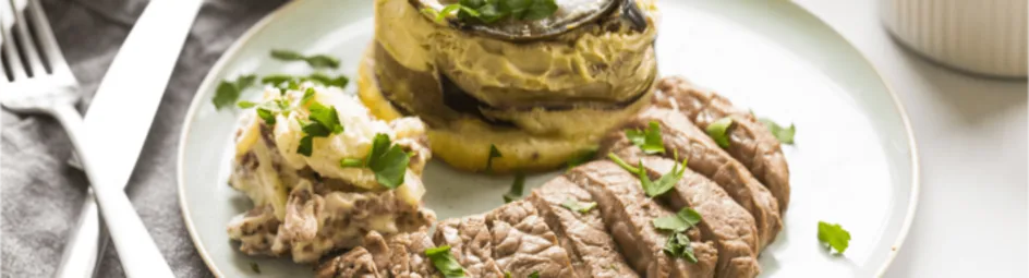 Mini spinazie-quiche met rundersteak