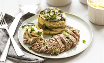 Mini spinazie-quiche met rundersteak
