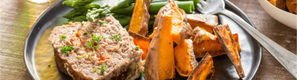 Toscaans gehaktbrood met zoete aardappel