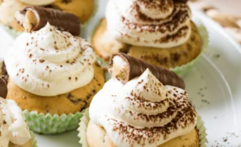 Chocolade-karamel cupcakes
