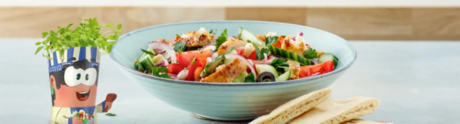 Griekse maaltijdsalade