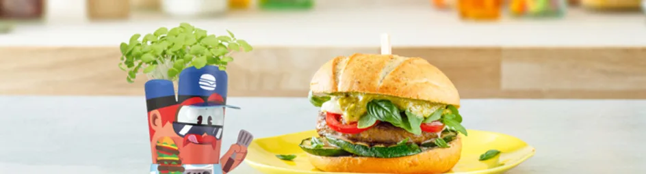 Hamburger Caprese