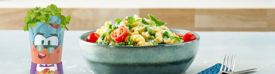 Italiaanse pasta met avocado