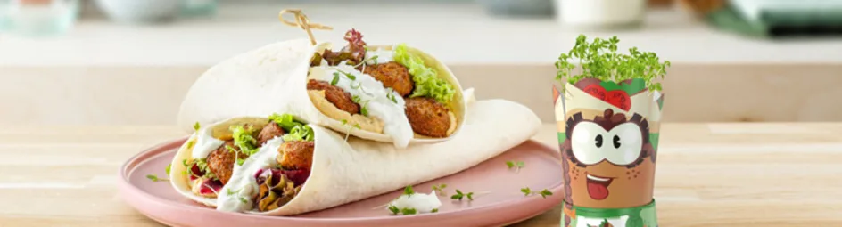 Open falafelwraps