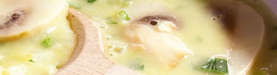 Erwtensoep met champignons