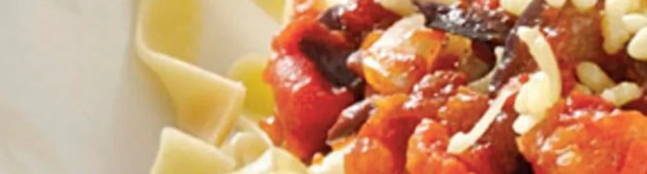 Tagliatelle met auberginesaus