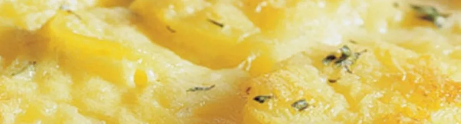 Aardappeltaart met geitenkaas en honing