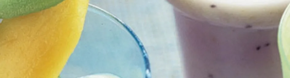 Milkshake met kiwi, banaan en kokosmelk