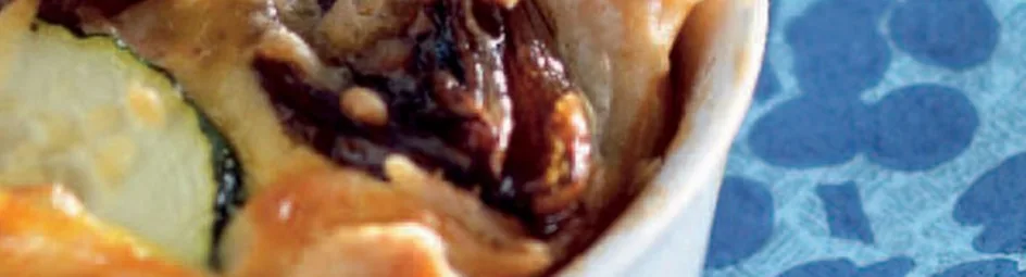 Zalmquiche met karameluien