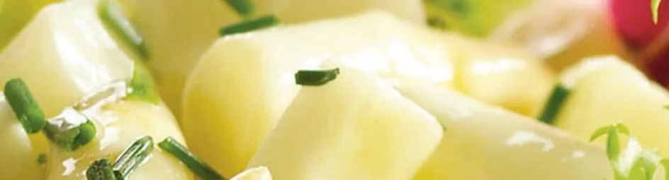 Aspergesalade met bieslookdressing