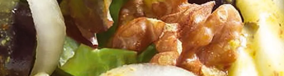 Herfstsalade met warme geitenkaas