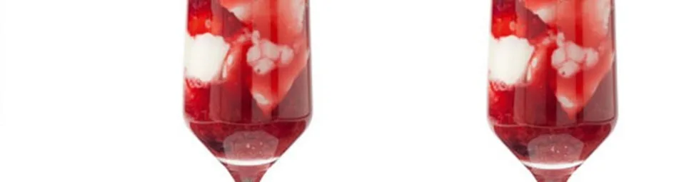 Verleidelijk slagroom dessert