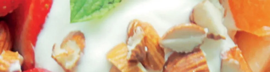 Zomerse salade met aardbeien en meloen