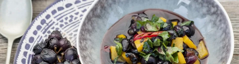 Salsa van gegrilde druiven van René Pluijm