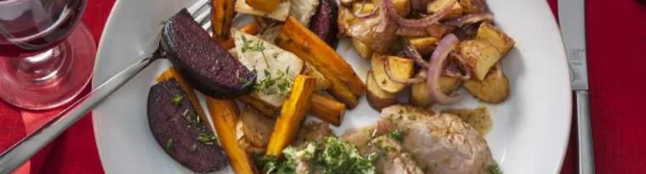 Geroosterde wintergroenten uit de oven