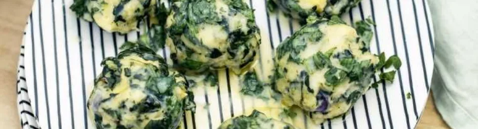 Spinazieballetjes met oude kaas