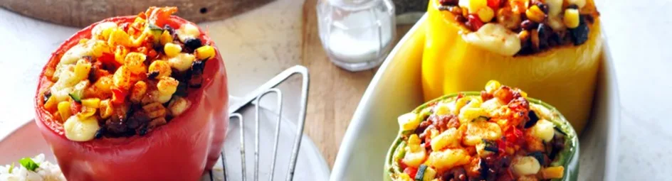 Mexicaanse gevulde paprika's