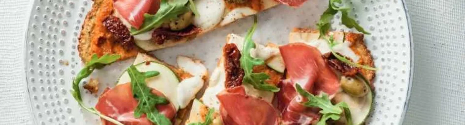 Bloemkoolpizza met tomatensaus