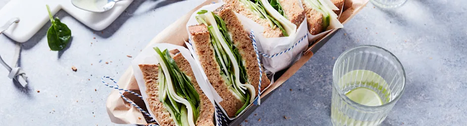 Clubsandwich met geitenkaas