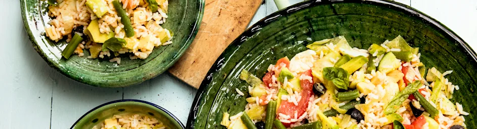 Italiaanse rijstsalade met tonijn