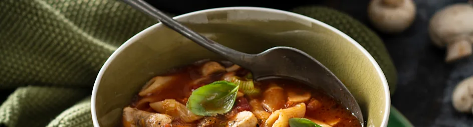 Italiaanse champignonsoep