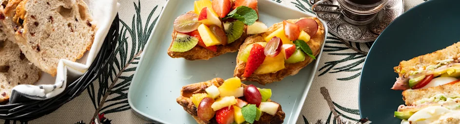 Fruitschuitje met munt