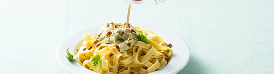 Pasta met avocadopesto