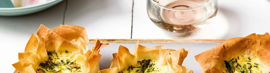 Krokante filopakketjes