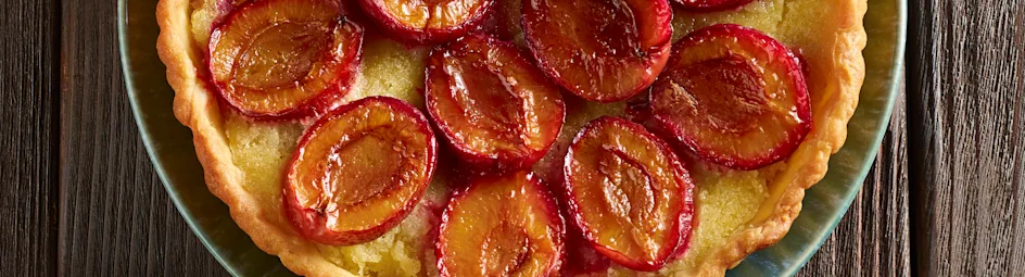 Pruimen-frangipanetaart