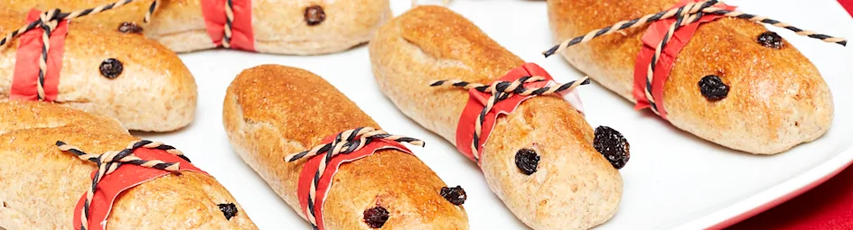 Vrolijke worstpoppetjes