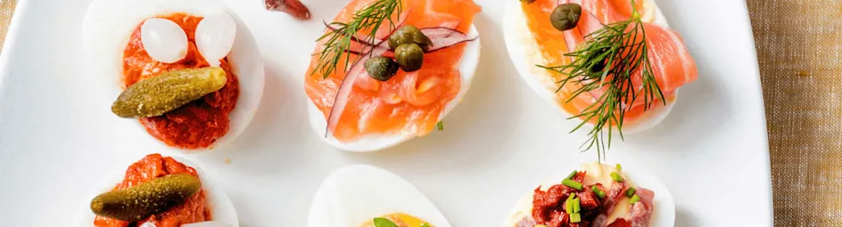 Gevulde eieren varianten