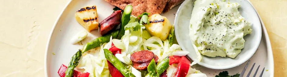 Salade met een Mexicaans tintje