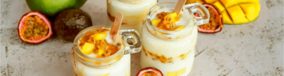 Tropische havermout-yoghurt