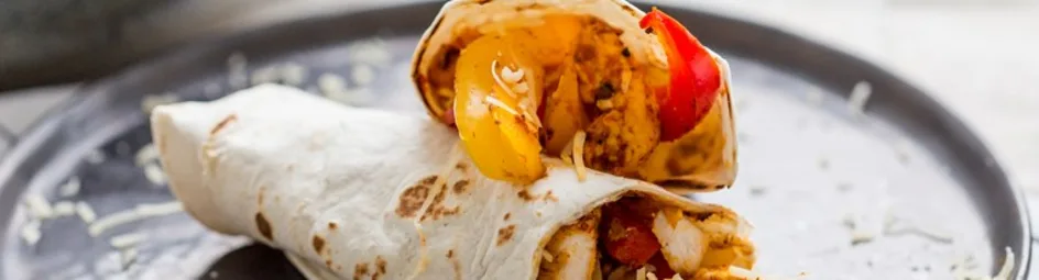 Wraps met kipfilet en paprika