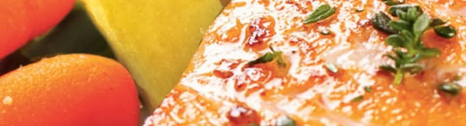 Romige zalm met worteltjes