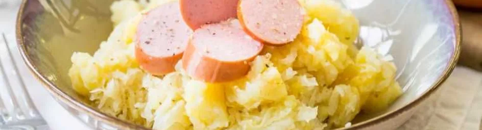 Zuurkoolstamppot met ananas