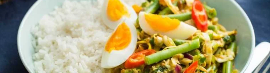 Romige vegetarische nasi