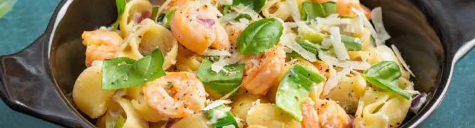 Pasta met garnalen recept
