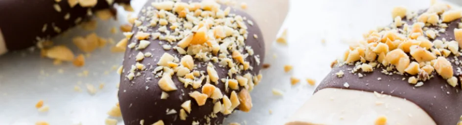 Romige chocolade pindakaas ijsjes