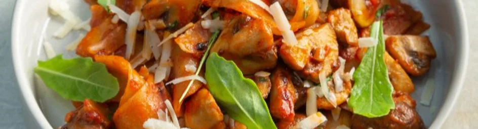 Pasta met paddestoelen