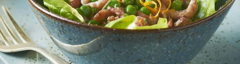 Garnalensalade met doperwtjes