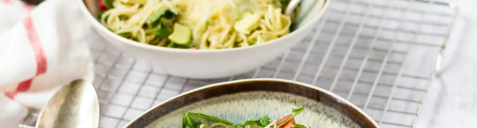 Pasta met avocadosaus