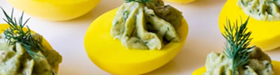 Gevulde eieren met avocado en dille van Annie Pannie