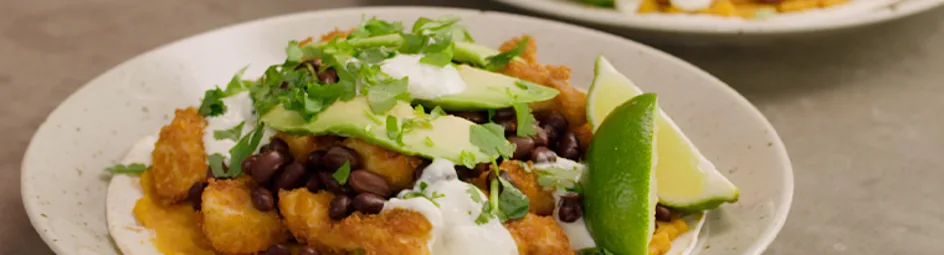 Mexicaanse wraps met zoete aardappel