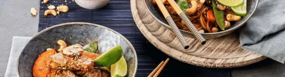 Beef teriyaki met udon noedels