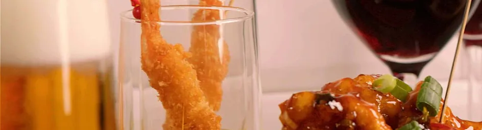 Gamba's met zelfgemaakte salsa