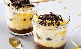 Chocolade advocaat trifle
