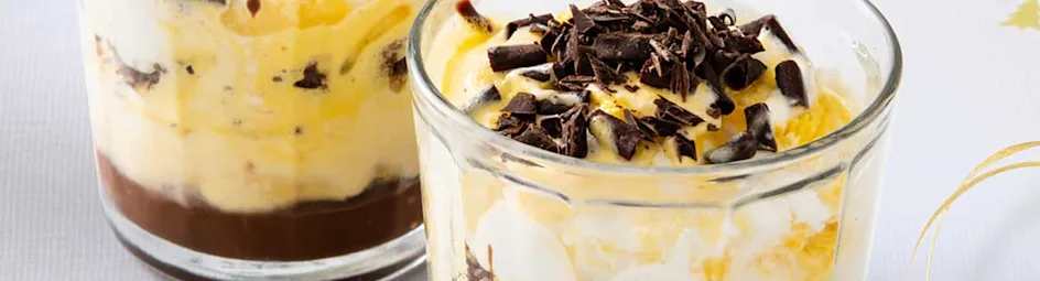 Chocolade advocaat trifle