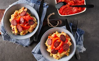 Spaanse hutspot met paprika en chorizo