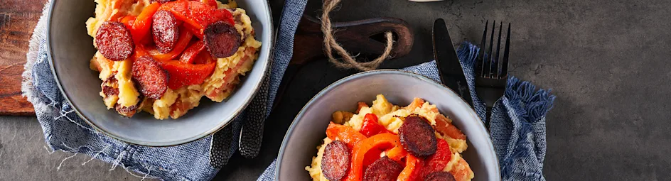 Spaanse hutspot met paprika en chorizo